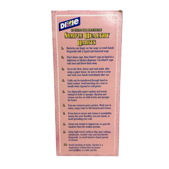 Dixie Bathroom Cups 3 oz Paper Cups Neoclassical Designs 64 count Vintage - Picture 7 of 9